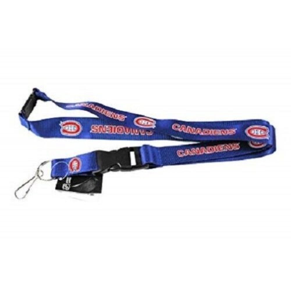 Montreal Canadiens Lanyard Keychain Blue Color With Clip NHL Licensed New